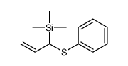 trimethyl(1-phenylsulfanylprop-2-enyl)silane Structure