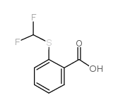 邻(二氟甲硫基)苯甲酸结构式