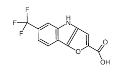 6-(trifluoromethyl)-4H-furo[3,2-b]indole-2-carboxylic acid Structure