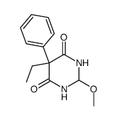 5-ethyl-2-methoxy-5-phenyl-dihydro-pyrimidine-4,6-dione Structure