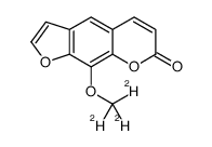 8-甲氧基-d3补骨脂素结构式