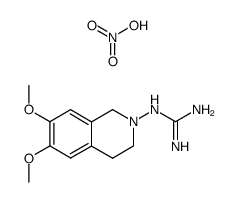 1-(6,7-dimethoxy-3,4-dihydroisoquinolin-2(1H)-yl)guanidine nitrate Structure