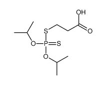 3-di(propan-2-yloxy)phosphinothioylsulfanylpropanoic acid结构式