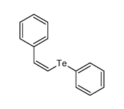 [(Z)-2-(phenyltellanyl)vinyl]benzene结构式