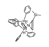 π-(trimethylvinylsilane)bis(triphenylphosphine)nickel(0)结构式