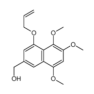 (5,6,8-trimethoxy-4-prop-2-enoxynaphthalen-2-yl)methanol结构式