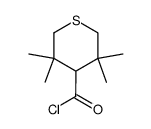 3,3,5,5-Tetramethyl-1-thiacyclohexan-4-carbonylchlorid Structure