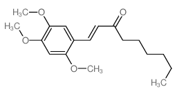 1-(2,4,5-trimethoxyphenyl)non-1-en-3-one结构式