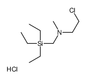 2-chloro-N-methyl-N-(triethylsilylmethyl)ethanamine,hydrochloride Structure