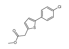 methyl 2-[5-(4-chlorophenyl)thiophen-2-yl]acetate Structure