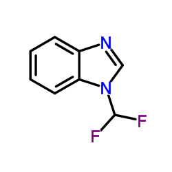 (9ci)-1-(二氟甲基)-1H-苯并咪唑结构式
