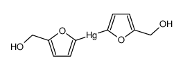 bis-(5-hydroxymethyl-[2]furyl)-mercury结构式