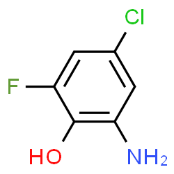 Phenol,2-amino-4-chloro-6-fluoro- Structure