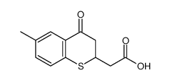 2-(6-methyl-4-oxo-2,3-dihydrothiochromen-2-yl)acetic acid Structure