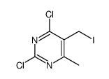 2,4-dichloro-5-(iodomethyl)-6-methylpyrimidine Structure