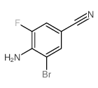 4-Amino-3-bromo-5-fluorobenzonitrile structure