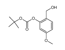 tert-butyl (2-(hydroxymethyl)-5-methoxyphenyl)carbonate Structure
