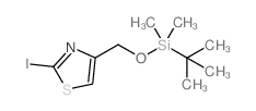 4-(((叔丁基二甲基甲硅烷基)氧基)甲基)-2-碘噻唑结构式