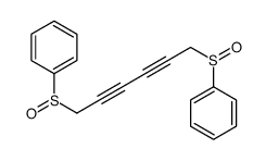 6-(benzenesulfinyl)hexa-2,4-diynylsulfinylbenzene结构式