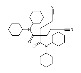 2,2-bis(2-cyanoethyl)-N,N,N',N'-tetracyclohexylpropanediamide结构式