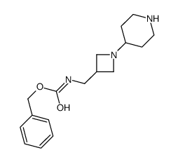 benzyl N-[(1-piperidin-4-ylazetidin-3-yl)methyl]carbamate Structure