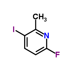6-Fluoro-3-iodo-2-methylpyridine structure