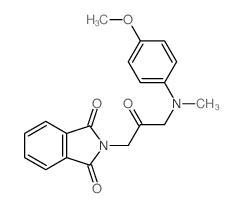 2-[3-[(4-methoxyphenyl)-methyl-amino]-2-oxo-propyl]isoindole-1,3-dione Structure