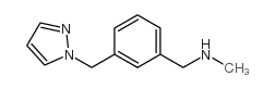 N-甲基-3-(1H-吡唑-1-甲基)苄胺结构式
