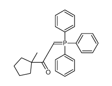 1-(1-methylcyclopentyl)-2-(triphenyl-λ5-phosphanylidene)ethanone结构式