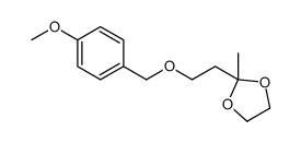 2-[2-[(4-methoxyphenyl)methoxy]ethyl]-2-methyl-1,3-dioxolane Structure