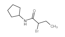 2-溴-N-环戊基丁酰胺结构式