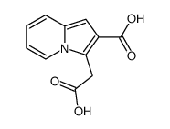 3-carboxymethyl-indolizine-2-carboxylic acid Structure