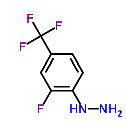[2-Fluoro-4-(trifluoromethyl)phenyl]hydrazine Structure