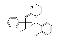 1-[1-(2-chlorophenyl)ethyl]-3-(2-phenylbutan-2-yl)-1-propylurea结构式