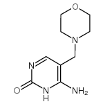 6-氨基-5-(4-吗啉甲基)-2(1H)-嘧啶酮结构式