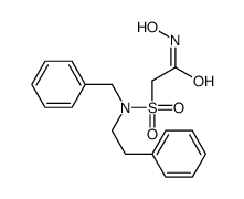 2-[benzyl(2-phenylethyl)sulfamoyl]-N-hydroxyacetamide结构式