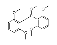 bis(2,6-dimethoxyphenyl)-methoxyphosphane Structure