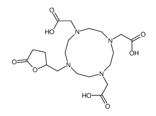 10-(5-oxo-tetrahydrofuran-2-ylmethyl)-1,4,7-tris(carboxymethyl)-1,4,7,10-tetraazacyclododecane Structure