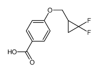 4-[(2,2-difluorocyclopropyl)methoxy]benzoic acid Structure