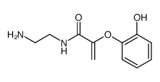 N-(2-aminoethyl)-2-(2-hydroxyphenoxy)-2-propenamide结构式