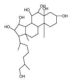 5α-Cholestane-3β,5,6β,7α,15α,16β,26-heptaol结构式