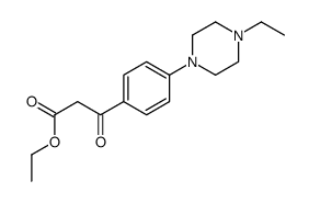 ethyl 3-(4-(4-ethylpiperazin-1-yl)phenyl)-3-oxopropanoate Structure