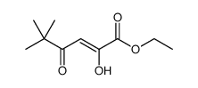 2-Hexenoic acid, 2-hydroxy-5,5-dimethyl-4-oxo-, ethyl ester结构式