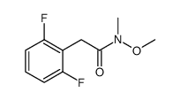 2-(2,6-二氟苯基)-N-甲氧基-N-甲基乙酰胺结构式
