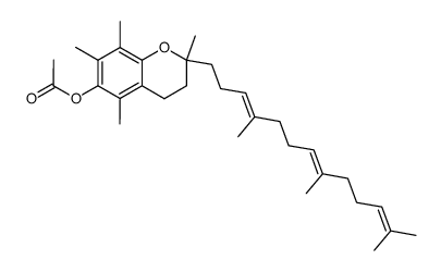 α-tocotrienol acetate Structure