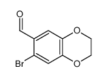 7-bromo-2,3-dihydrobenzo[b][1,4]dioxine-6-carbaldehyde Structure