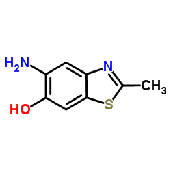 5-氨基-2-甲基-6-羟基苯并噻唑结构式