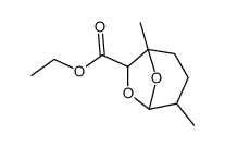 1,4-dimethyl-6,8-dioxa-bicyclo[3.2.1]octane-7-carboxylic acid ethyl ester结构式