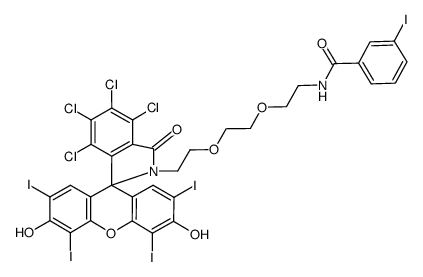 rose bengal-PEG2-N-(3-iodo(127)-benzoyl)结构式
