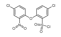 5-chloro-2-(4-chloro-2-nitro-phenoxy)-benzenesulfonyl chloride Structure